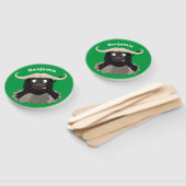 Funny stromend water buffalo cartoon handwaaier (Niet-gemonteerd)