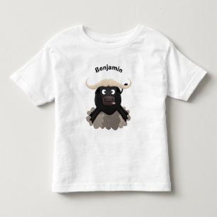 Funny stromend water buffalo cartoon kinder shirts