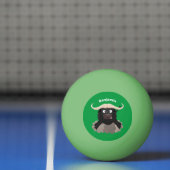 Funny stromend water buffalo cartoon pingpongbal (Net)