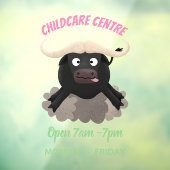 Funny stromend water buffalo cartoon raamsticker (Vel 3)