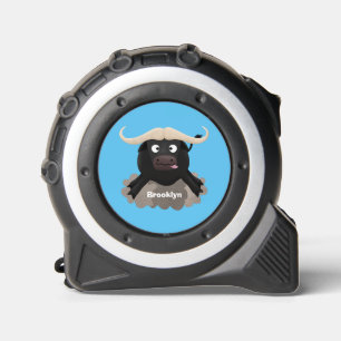 Funny stromend water buffalo cartoon rolmaat