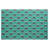 Funny stromend water buffalo cartoon stof (Fat Quarter)