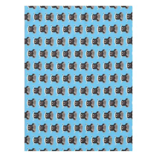 Funny stromend water buffalo cartoon tafelkleed (Voorkant)