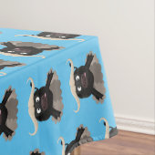 Funny stromend water buffalo cartoon tafelkleed (Voorbeeld)