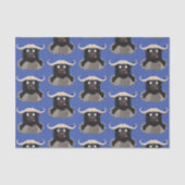 Funny stromend water buffalo cartoon tissuepapier (Voorkant)