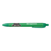 Funny stromend water buffalo cartoon zwarte inkt pen (Bodem)