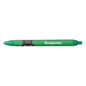 Funny stromend water buffalo cartoon zwarte inkt pen (Voorkant)