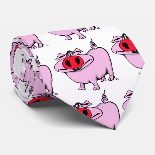 Funny stropdas design (Opgerold)