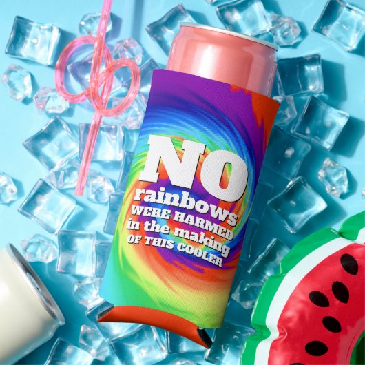 Funny Stropdas-Dye No Rainbows was beschadigd ... Seltzer Blikjeskoeler (Insitu Zomer)