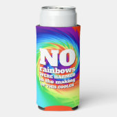 Funny Stropdas-Dye No Rainbows was beschadigd ... Seltzer Blikjeskoeler (Seltzer Achterkant)