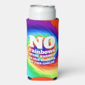 Funny Stropdas-Dye No Rainbows was beschadigd ... Seltzer Blikjeskoeler (Seltzer Voorkant)