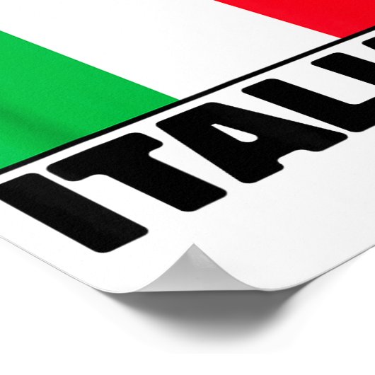 Funny Stubborn Italian Pride Italy Flag Italia For Poster (Hoek)