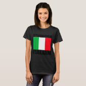 Funny Stubborn Italian Pride Italy Flag Italia For T-shirt (Voorkant volledig)