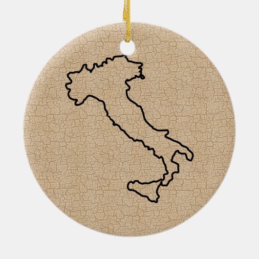 Funny Stubborn Italy Ornament (Achterkant)