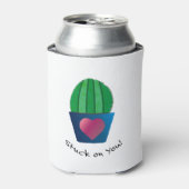 Funny Stuck op je Cactus Blikjeskoeler (Blikje Voorkant)