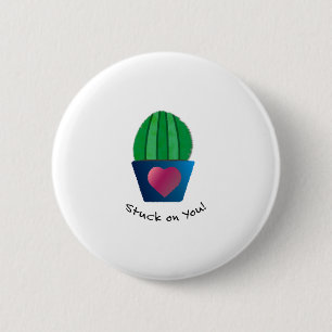 Funny Stuck op je Cactus Ronde Button 5,7 Cm