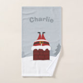 Funny Stuck Santa, aangepaste handdoekset Bad Handdoek (Handdoek)