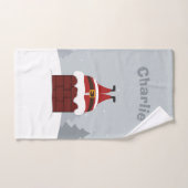 Funny Stuck Santa, aangepaste handdoekset Bad Handdoek (Handdoek)