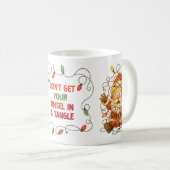 Funny Stuck Santa Christmas Mug Koffiemok (Voorkant rechts)