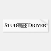 Funny Student Driver Bumpersticker (Voorkant)