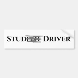 Funny Student Driver Bumpersticker