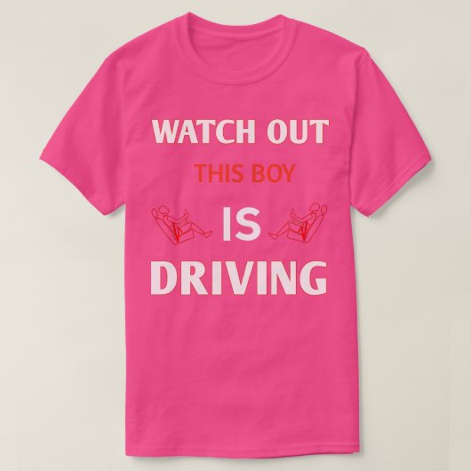 Funny Student Driver geeft een nieuwe chauffeur. T-shirt (Design voorkant)