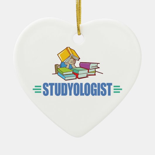 Funny Student Keramisch Ornament (Voorkant)