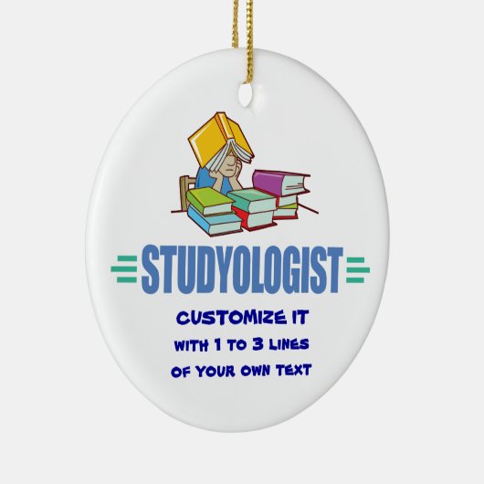 Funny Student Keramisch Ornament (Rechts)