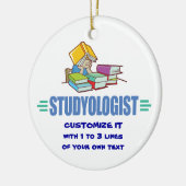 Funny Student Keramisch Ornament (Links)
