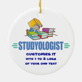 Funny Student Keramisch Ornament (Achterkant)