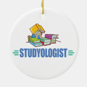 Funny Student Keramisch Ornament (Achterkant)