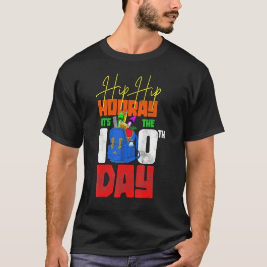 Funny Student Kids Gift 100th Day Happy 100 Days O T-shirt (Voorkant)