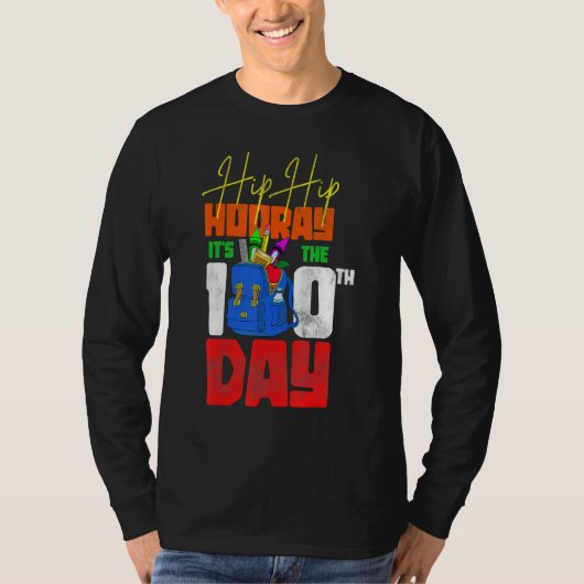 Funny Student Kids Gift 100th Day Happy 100 Days O T-shirt (Voorkant)