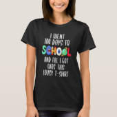 Funny Student Saying Lousy Shirt For 100 Days Of S (Voorkant)
