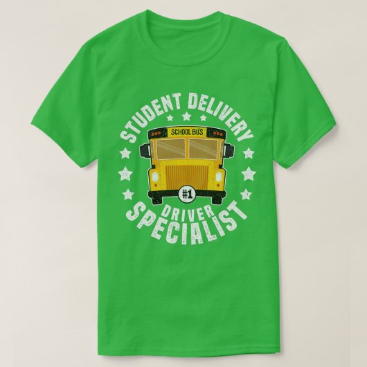 Funny Students BusDriver School Bus Drivers Design T-shirt (Design voorkant)