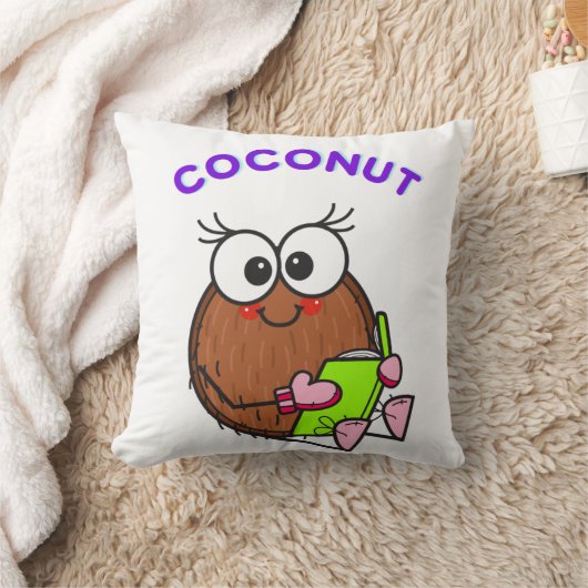 Funny studying coconut kussen (Deken)