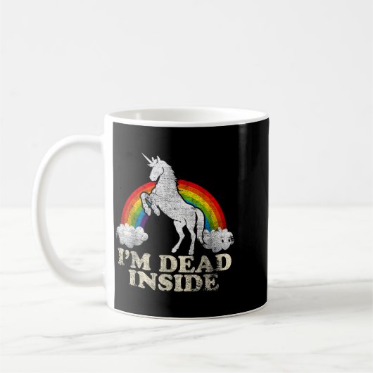 Funny Stuff - Unicorn I'm Dead Inside Sarcastic De Koffiemok (Links)
