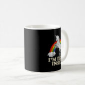 Funny Stuff - Unicorn I'm Dead Inside Sarcastic De Koffiemok (Voorkant rechts)