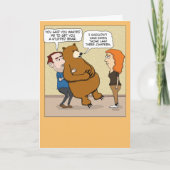 Funny Stuffed Beer Surprise Birthday Kaart (Voorkant)