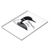 Funny Stupid Canadian Wolf Bird Notitieboek (Linkerzijde)