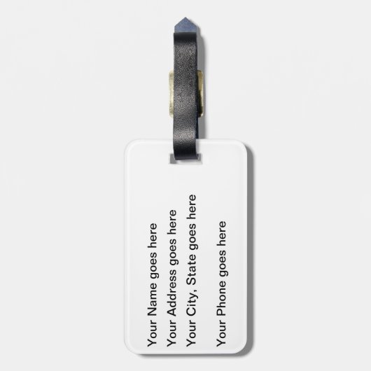 Funny Stupid People Bagagelabel (Achterkant verticaal)