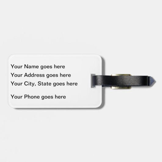 Funny Stupid People Bagagelabel (Achterkant horizontaal)