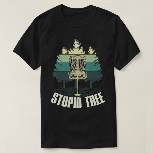Funny Stupid Tree Golf Ultimate Frisbee Golf T-shirt (Design voorkant)
