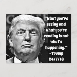 Funny Stupid Trump citeert Memorabilia Briefkaart