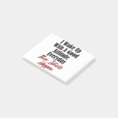 Funny Stupidity Design Good Attitude Idiots Jerots Post-it® Notes (Schuin)