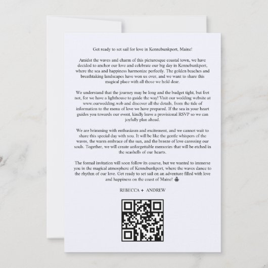 Funny & Stylish Unmatched Wedding Photo Card Save The Date (Achterkant)