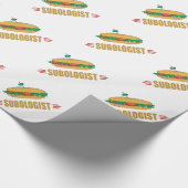 Funny Sub Sandwich Cadeaupapier (Hoek)
