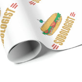 Funny Sub Sandwich Cadeaupapier (Rol Hoek)