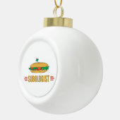 Funny Sub Sandwich Keramische Bal Ornament (Rechts)