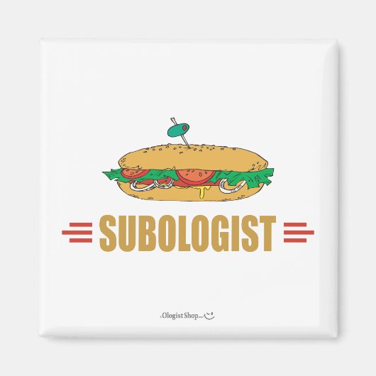 Funny Submarine Sandwich Magneet (Voorkant)